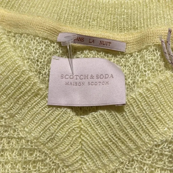 NWT Scotch & Soda Colorblock Sweater in Citrus Size S - Picture 7 of 14